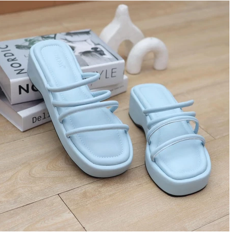 Cafana Sandal Wedges Wanita Flatform Lily SDH329